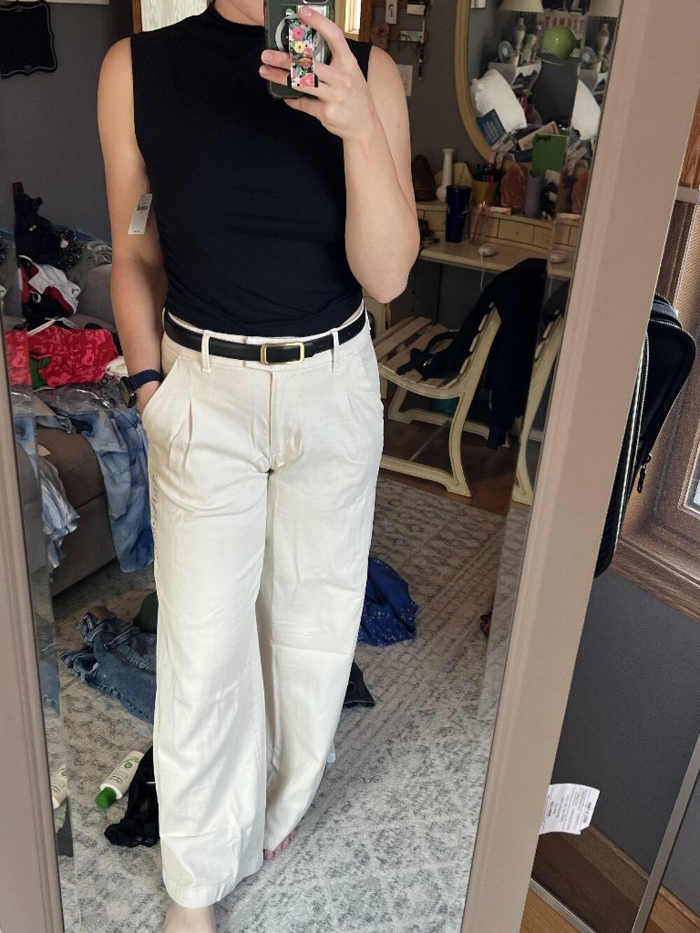 AE Dreamy Drape Stretch Poppy Trouser - High Waisted